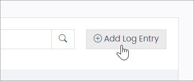 Add Log Entry button